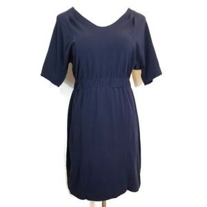 J. Crew Factory Navy Hideaway Dress Small